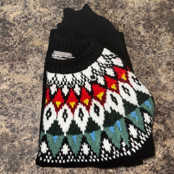 Urban Outfitters Cadence Intarsia Knit Crew Neck Winter Sweater Women’s Size M - Picture 15 of 15